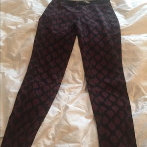 Rachel Roy size two printed cigarette pants